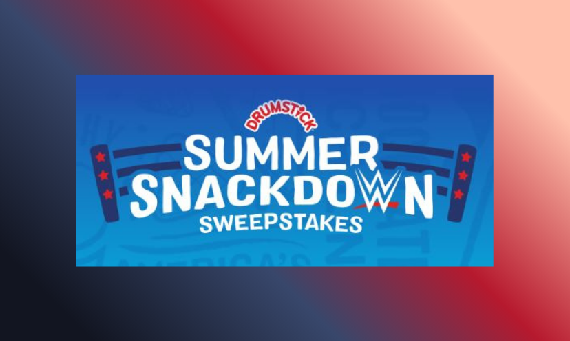 This photo is more of a caption that says "Summer Snackdown Sweepstakes" with the Drumstick ice cream logo at the top. The grand prize here is $10,000 cash!