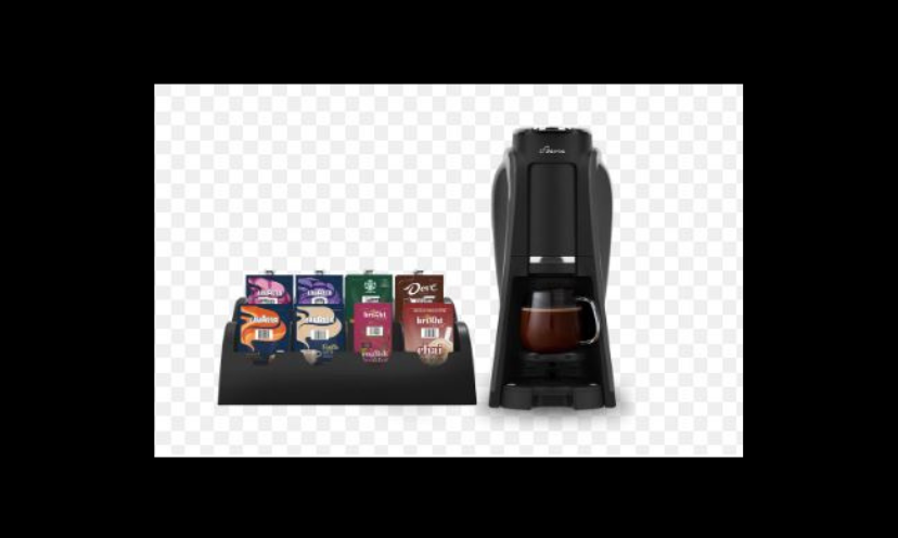 This photo shares an image of the Flavia Aroma Brewer and specialty flavorpacks offered in this giveaway!